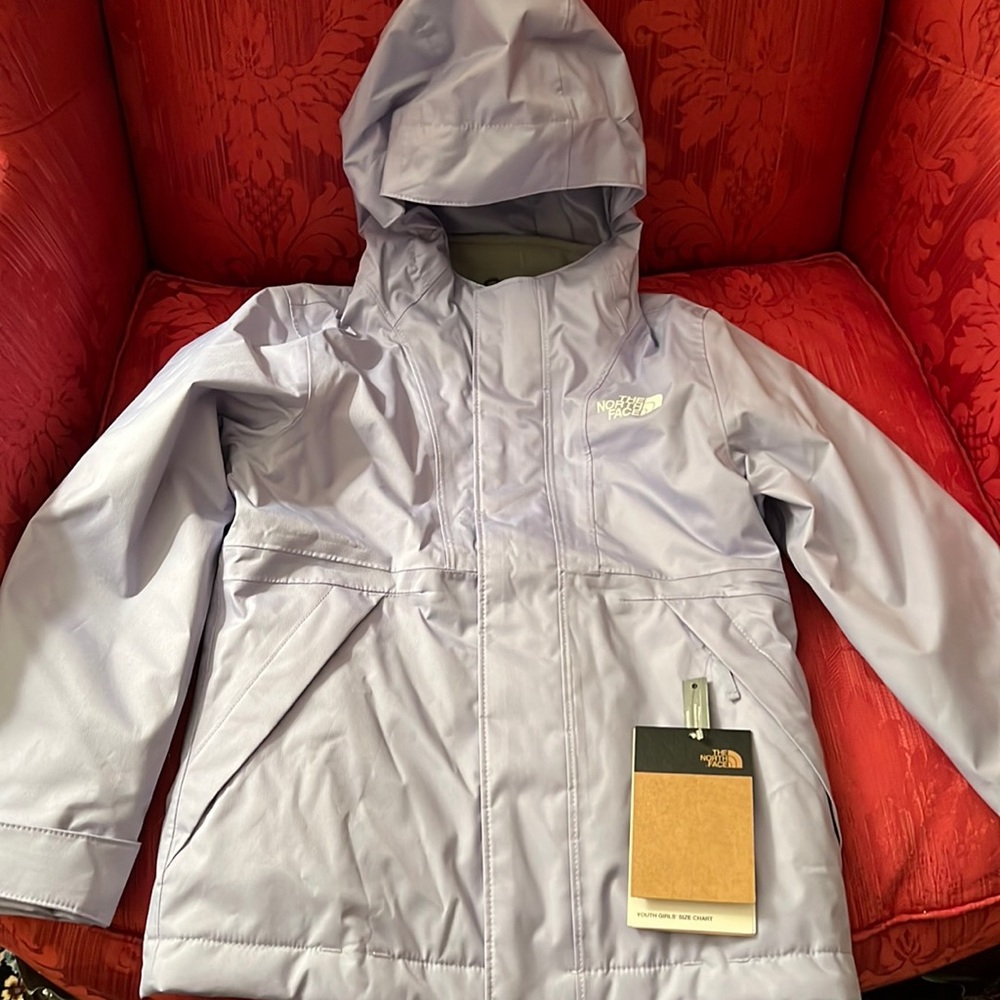 The north face girls purple mt view triclimate jacket size XXS (5) new with tag